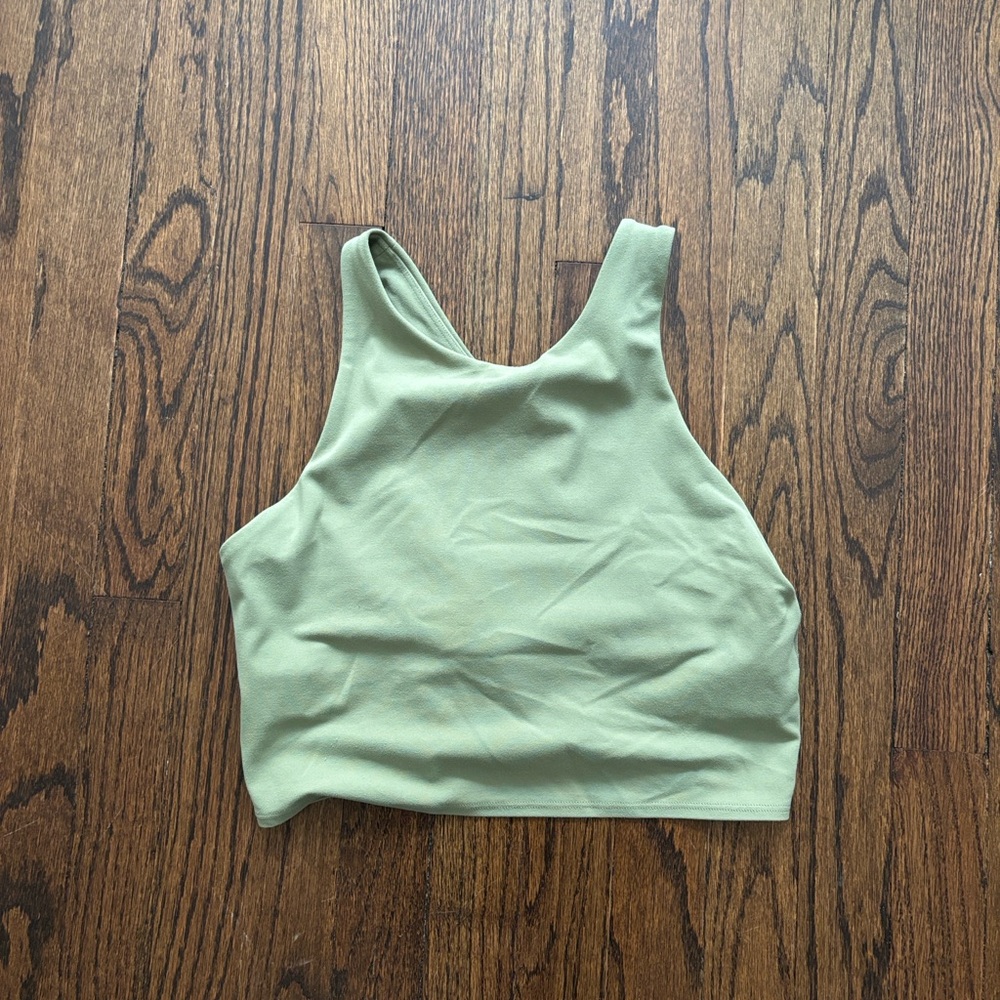 Athleta Sage Green Crop Workout Tank